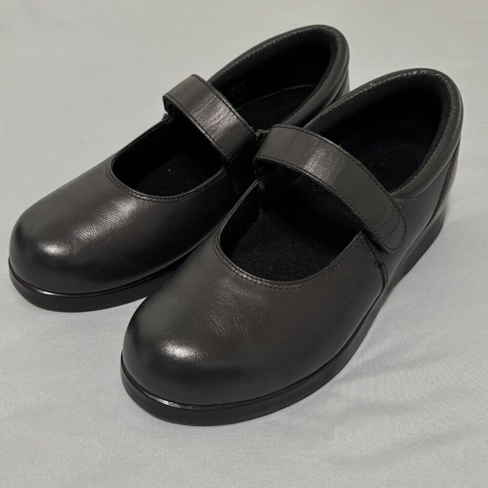 Drew Bloom II Women's Comfort Mary Jane Shoes Sz 7.5W Black Orthopedic 14353-42